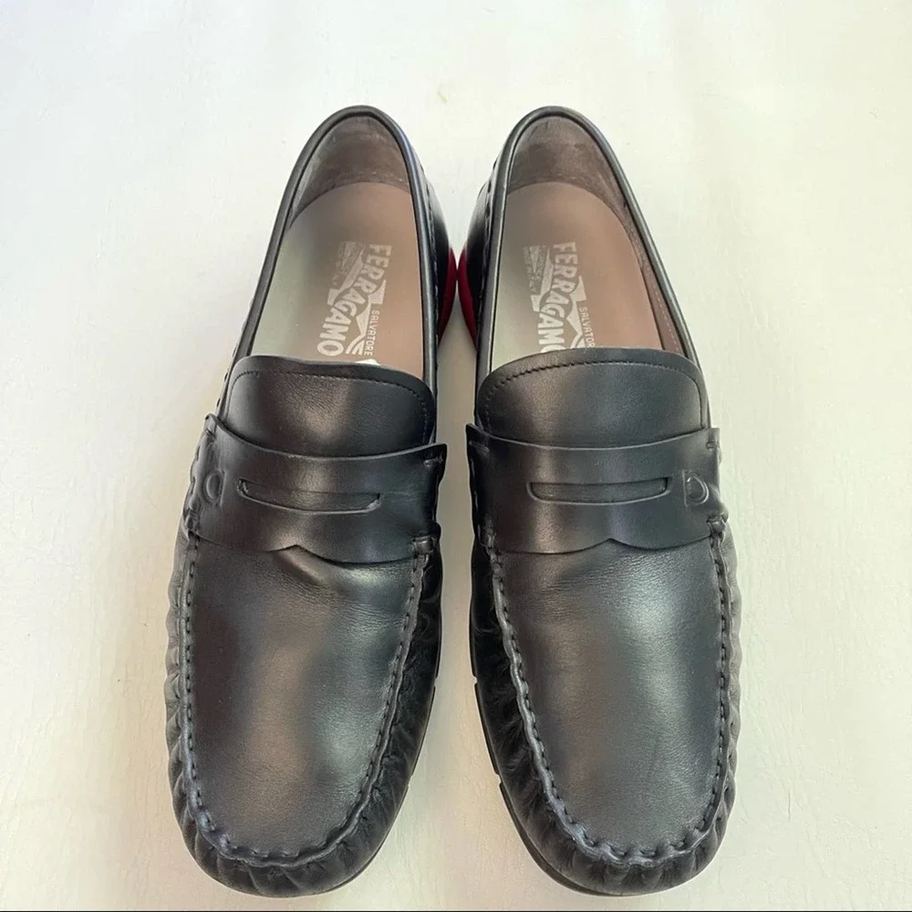 Salvatore Ferragamo Bitter Black Patent Leather Bit Loafers 9 NIB NR1-6 Salvatore Ferragamo | Shoes | Salvatore Ferragamo Black  main image 3